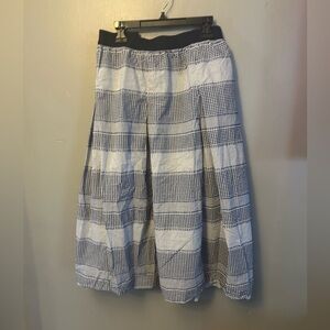 Tommy Hilfiger skirt - blue midi length full skirt pull on style mixed media